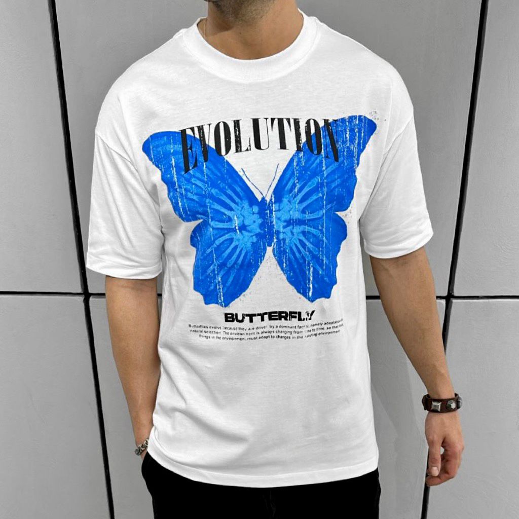 Tricou Butterfly White