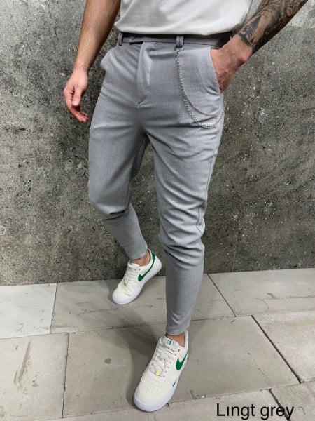 Pantaloni New Casual Grey1